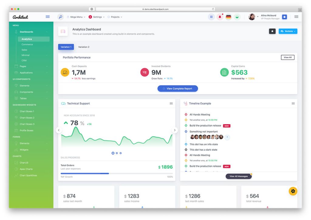 42 Free Bootstrap Admin Dashboard Templates 2024