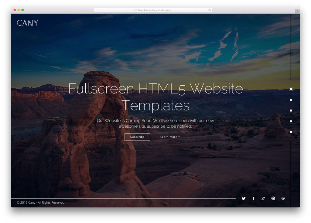30 Best Fullscreen Website Templates 2024