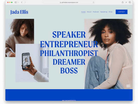squarespace video background templates