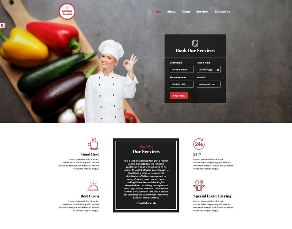 11 Best Catering Website Templates 2024