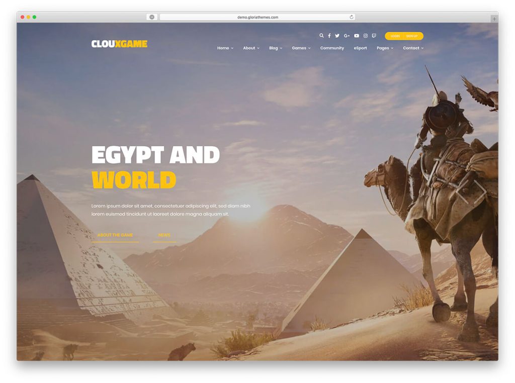 18 Best Gaming Website Templates (HTML & WordPress) 2024