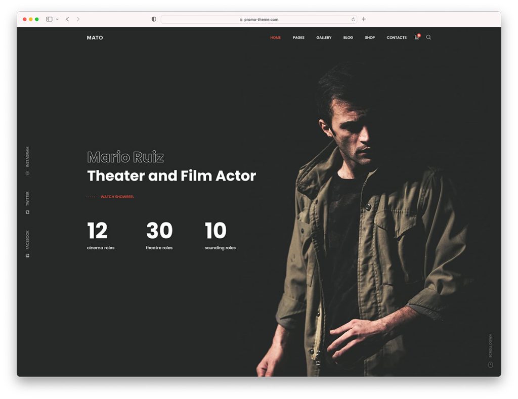 17 Best Actor Website Templates 2024 (HTML & WordPress)