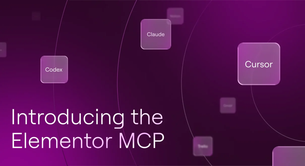 Introducing the Elementor MCP 1 Blog cover MCP Launch Blog Post.webp.webp